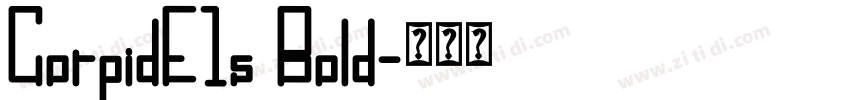 CorpidE1s Bold字体转换